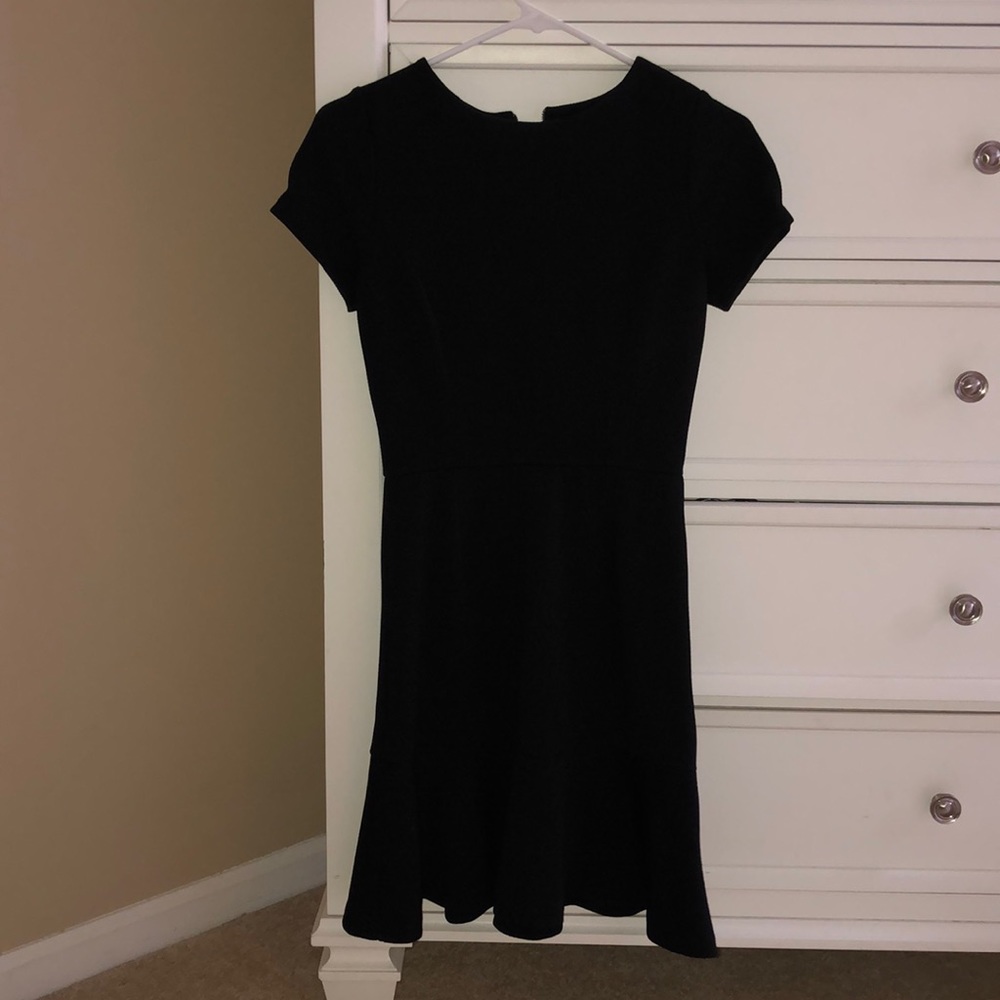 Short Sleeve Black Dress